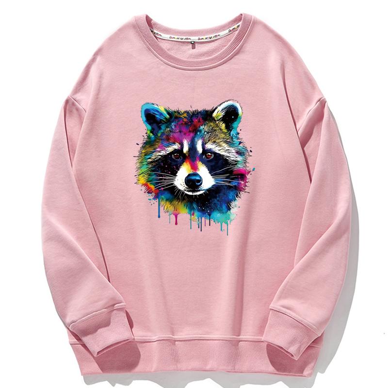 1/2pcs Coloured Raccoon Head Heat Transfer Sticker, DIY Iron-On Decals For Clothes, T-Shirt Making, Pillow Decorating, Clothing Supplies & Appliques