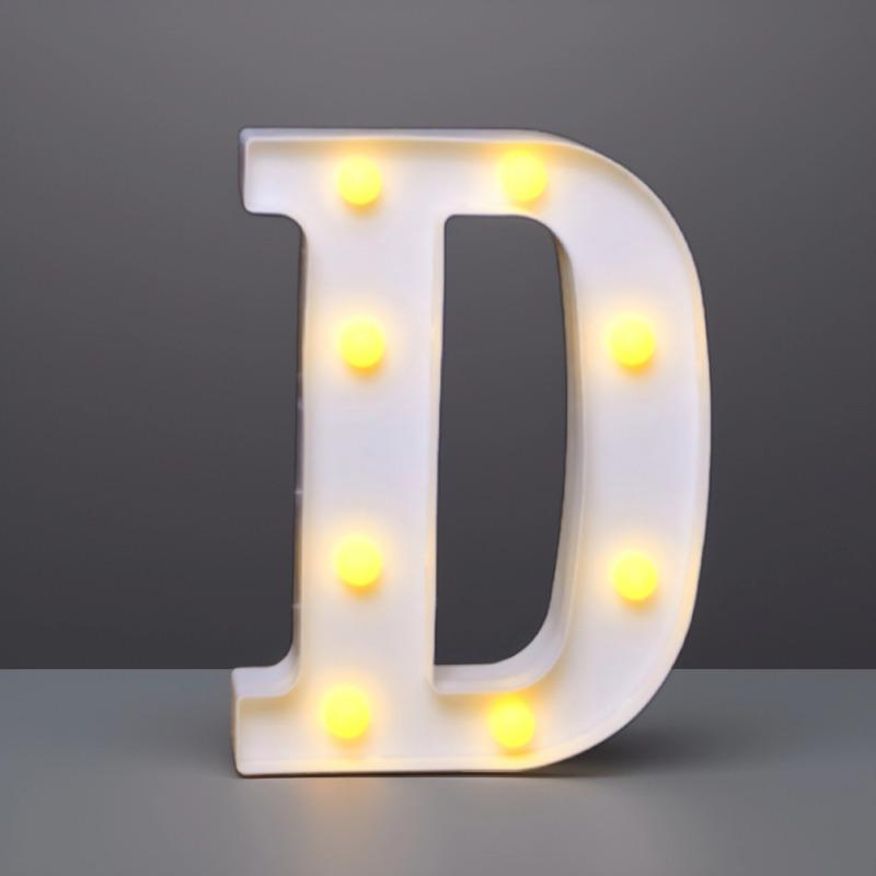 22cm LED Letter & Number Lights for Events - Perfect for Birthdays & Proposals.