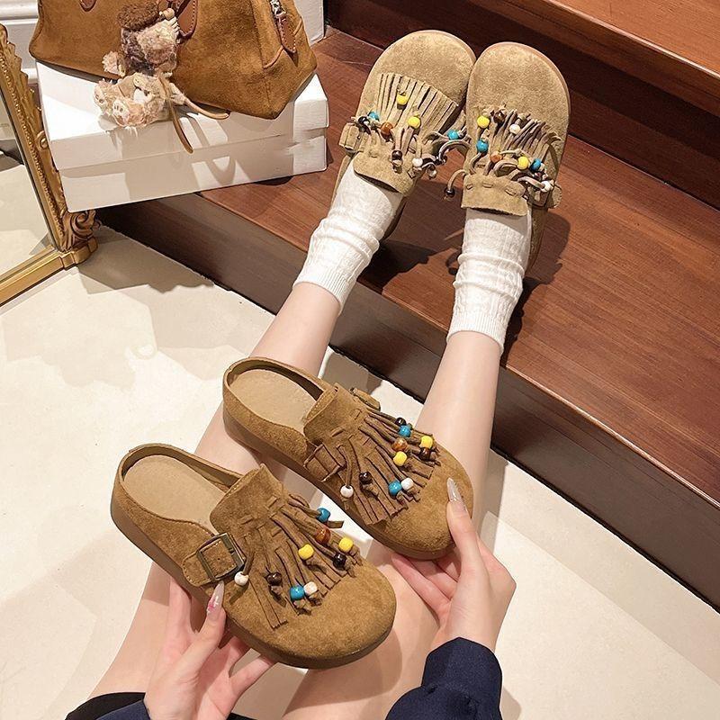 Scarpe che aumentano l'altezza, Scarpe con suola spessa, Pantofole, Nuovo stile, Pantofole a mezza punta, Scarpe da donna
