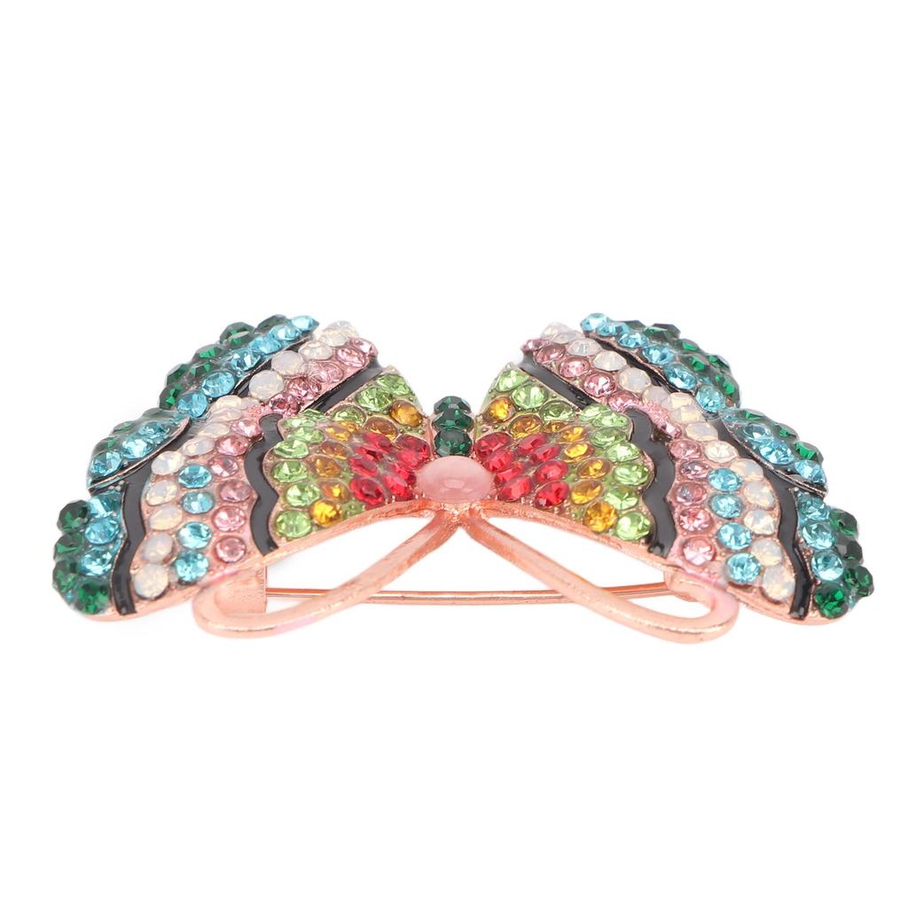 Brooch Pin Women Insect Lapel Safety Colorful Shining Diamond Decoration Gift for Women Girls Red