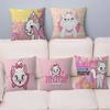 Cute M-Marie Cat Anime Pillow Cover for Bedroom Room and Living Room Sofa Decorative Cushion Cover