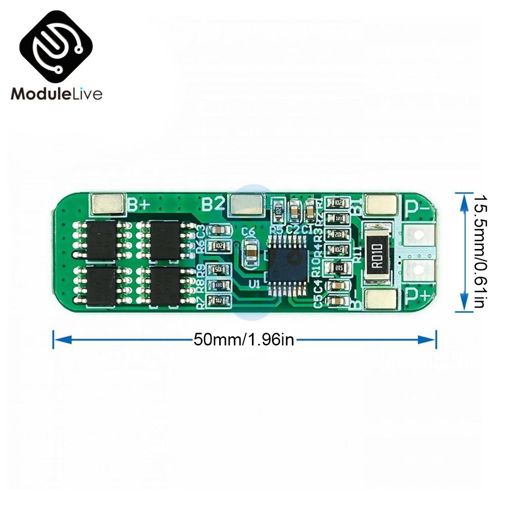 3S 12V 18650 Lithium Battery Protection Board 11.1V 12.6V Anti-overcharge Over-discharge Peak 10A Over-current Protection
