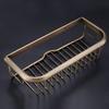 30cm Solid Copper Shower Basket Bath Soap Shampoo Storage Holder Wall Mount Bathroom Shelf