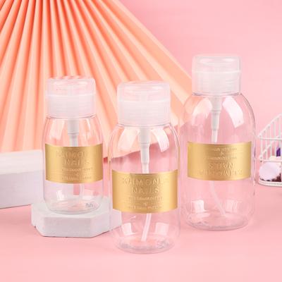 200/300/500Ml Nail Art Press Bottle Refillable Bottles Portable Cleaning Water Nail Polish Removing Water Makeup Spray Bottle Tr