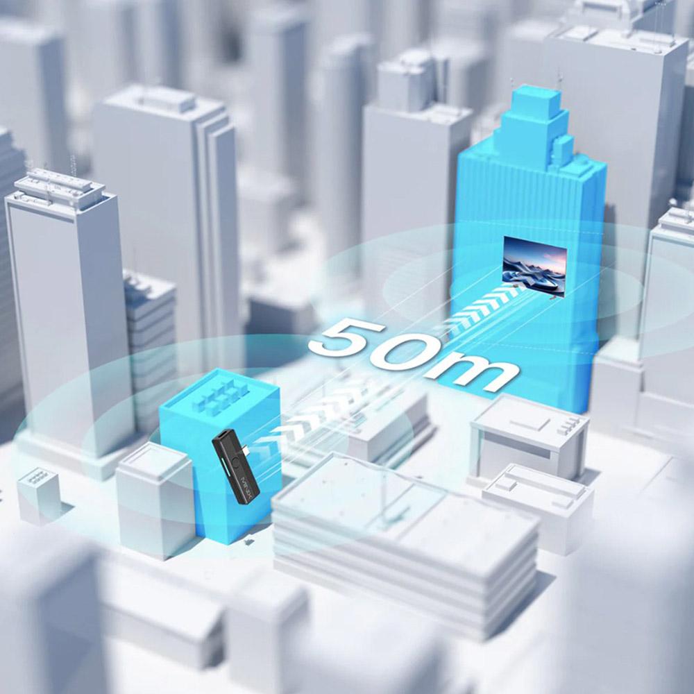 MINIX C1 Plus USB-C zu HDMI Wireless Dongle, 165ft/50m Übertragung, Plug and Play