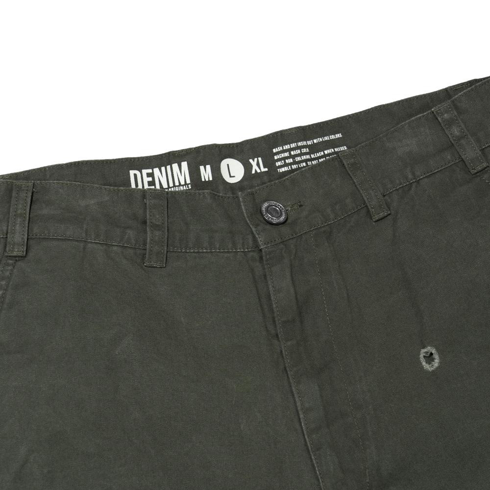 EXTRAORDINARY Damage Canvas Pants Khaki
