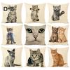 Dekorationen Zuhause Katze Weich Leinen Kissenbezug Kissenbezug Auto Sofa Bett Deko