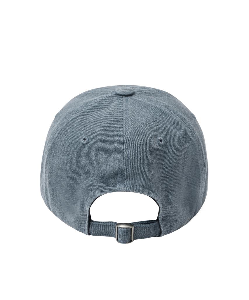 YALE Y Logo Pigment Washed Ball Cap_Blue Gray