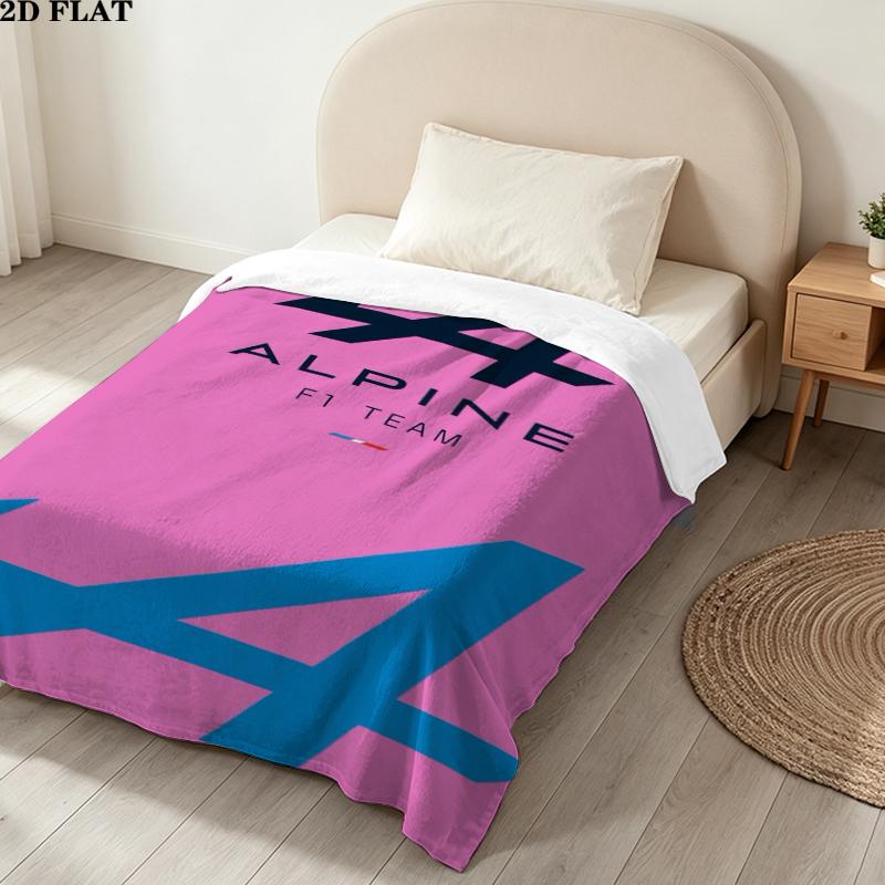 F1-Autos Motiv Flanelldecke, Hohe Qualität, Bequem für alle Jahreszeiten, Heimdekoration, Wärme und Komfort, Perfekt für Weihnachtsgeschenke