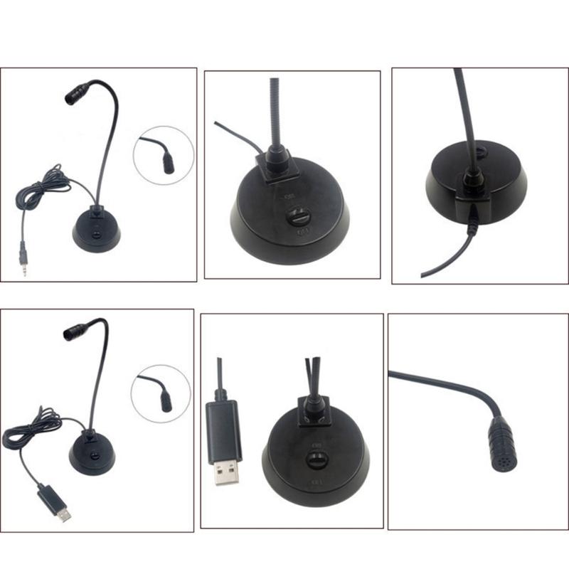 Conference Microphone USB/3.5mm/Type C Connectivities Touch Mute Switching Noise Cancellation Professional Desktop Meetings