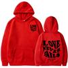 Love Never Fails Print Letter Hoodies Men/Women Sweatshirt Black Autumn Vintage Oversized Harajuku Loose Tops Casual Pullovers