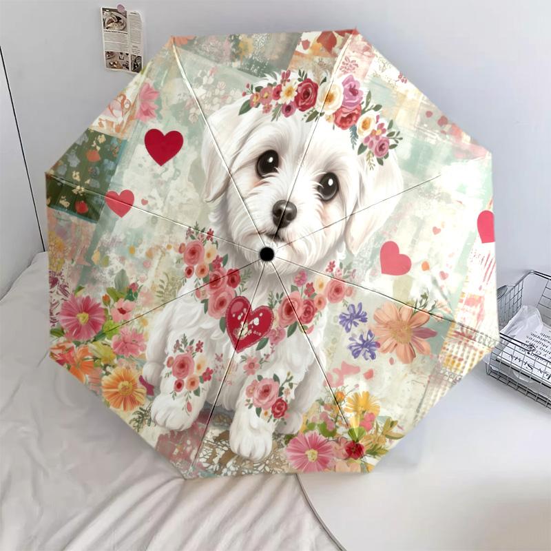 Зонт от дождя с узором Бишон Фризе