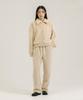 NEBELEVERYWEAR Fur Half Zip Up_Ivory
