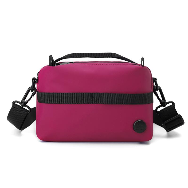 Men's Sports Crossbody Bag Multi-Pocket Small Square Bag Women Solid Color Shoulder Bag