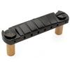 Musiclily Ultra Brass Wraparound Bridge with Stop for Electric Black 10.4mm Tailpiece, Preset, USA, Guitars,