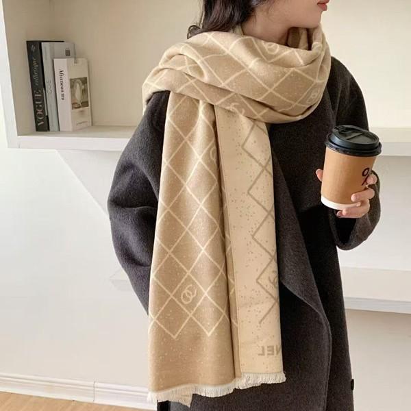 New Xiaoxiang Wool Blend Classic Light Luxury Letter Shawl Scarf Scarf