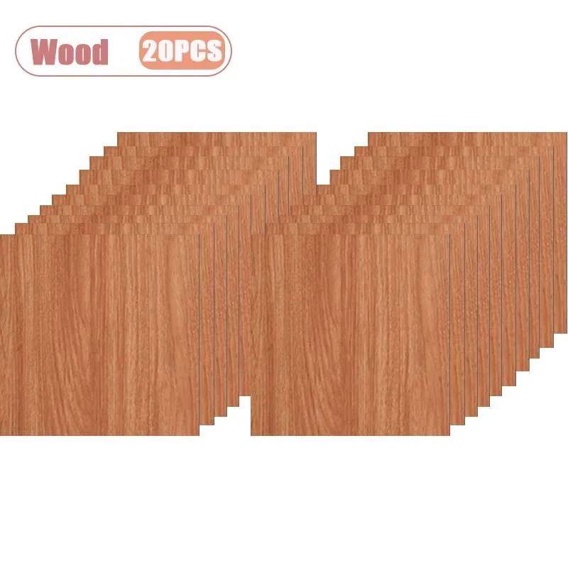 10-40PCS 30x30cm Marble PVC Self-Adhesive Floor Sticke Waterproof  Floor Wallpaper Non-Slip for Kitchen Bathroom DIY Home Decor