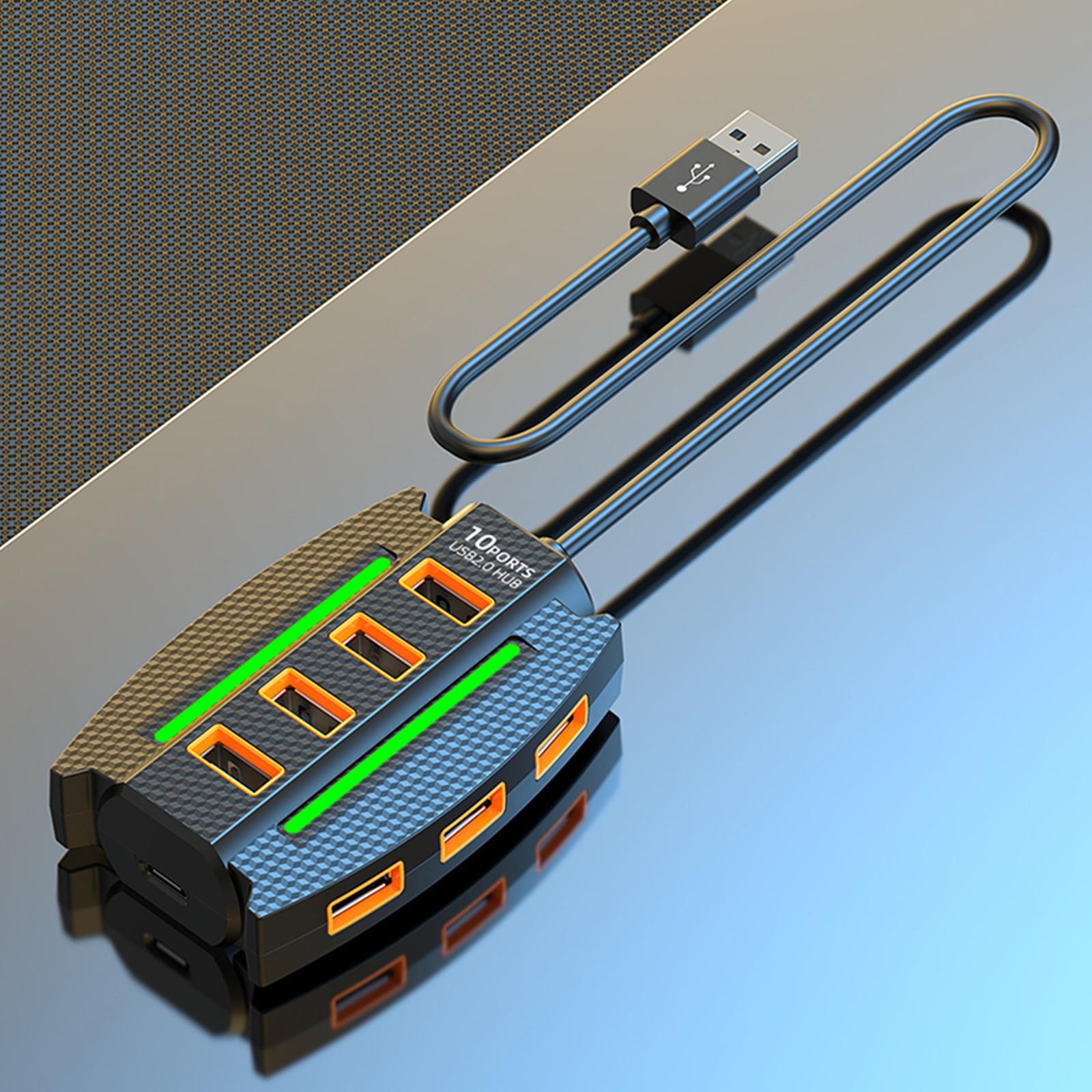 

Сетевой кабель-адаптер Usb/Type-C - Rj45 с атмосферной лампой RGB для ноутбука, настольного ПК, компьютера, интернет-проводного концентратора Ethernet