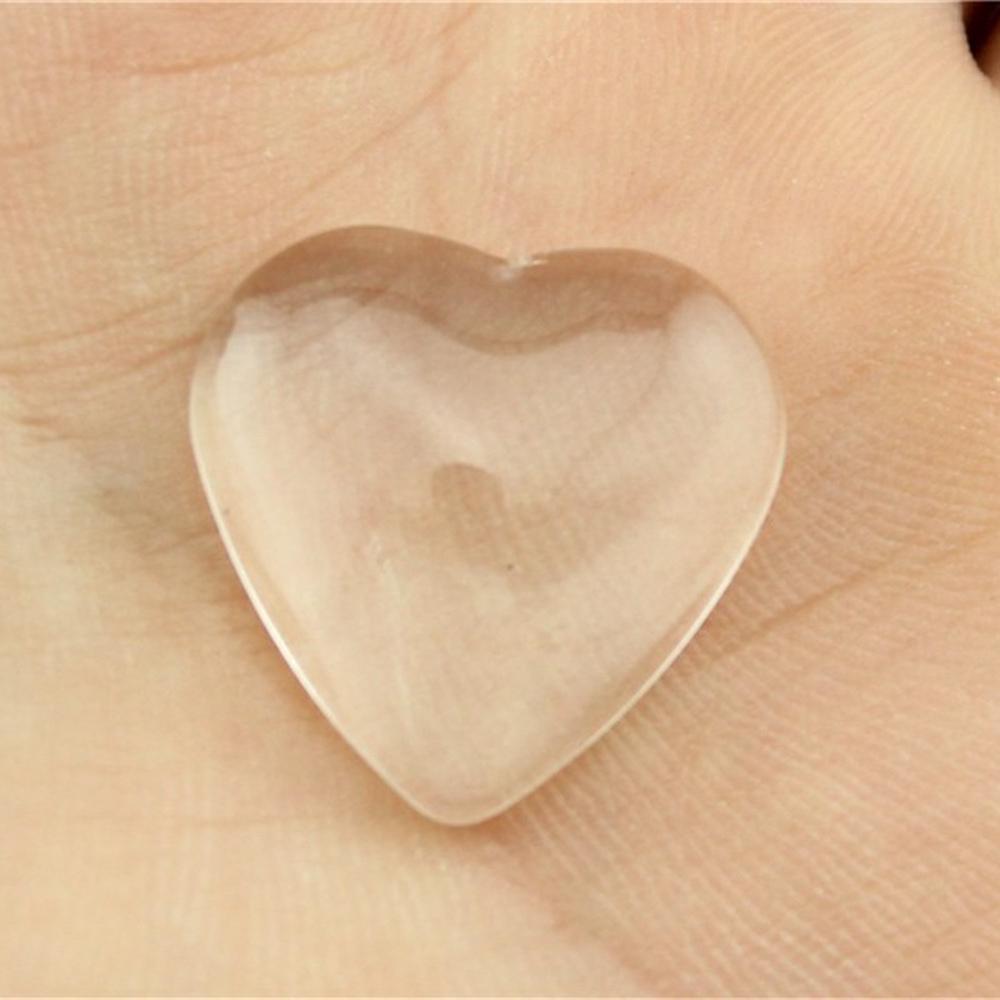 6 Pieces Clear Flat Back Glass Blank Cabochon Cameo Beads Handmade Jewelry Bulk