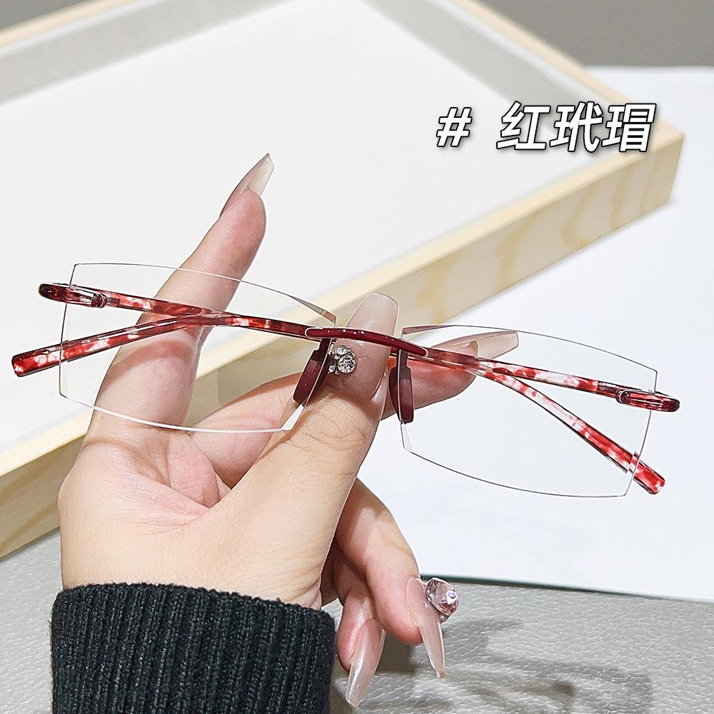 Anti-Blue Glasses Simple And Comfortable Myopia Glasses Versatile Flat Glasses Women'S High Definition Reading Glasses