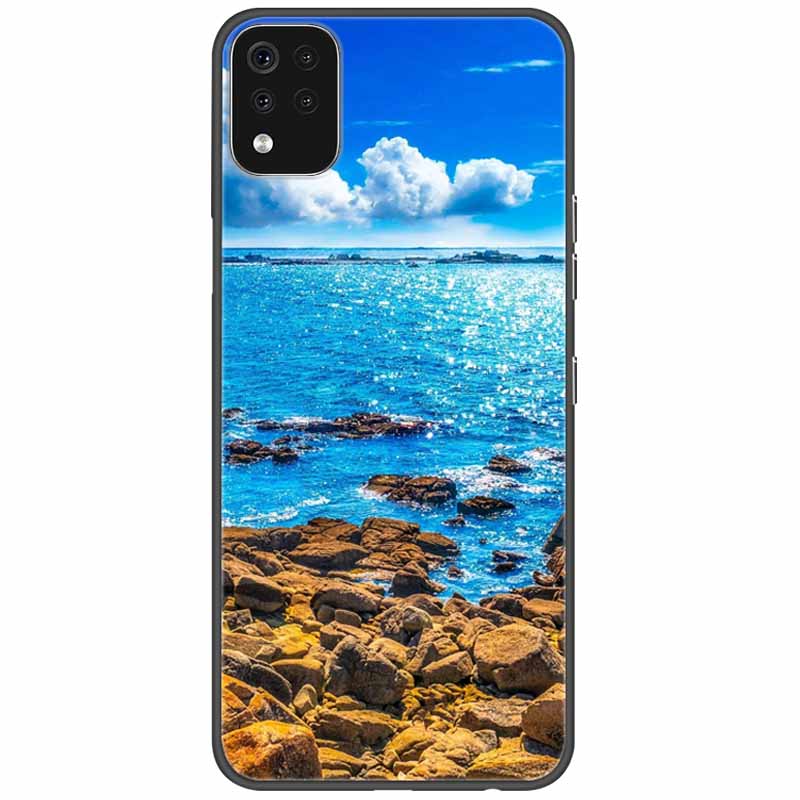 Phone Case For LG K42 K52 K62 Q52 Case Soft Painted Wolf Silicone Black Covers For LG K62 Cases K 42 Shockproof Funda for LGK52