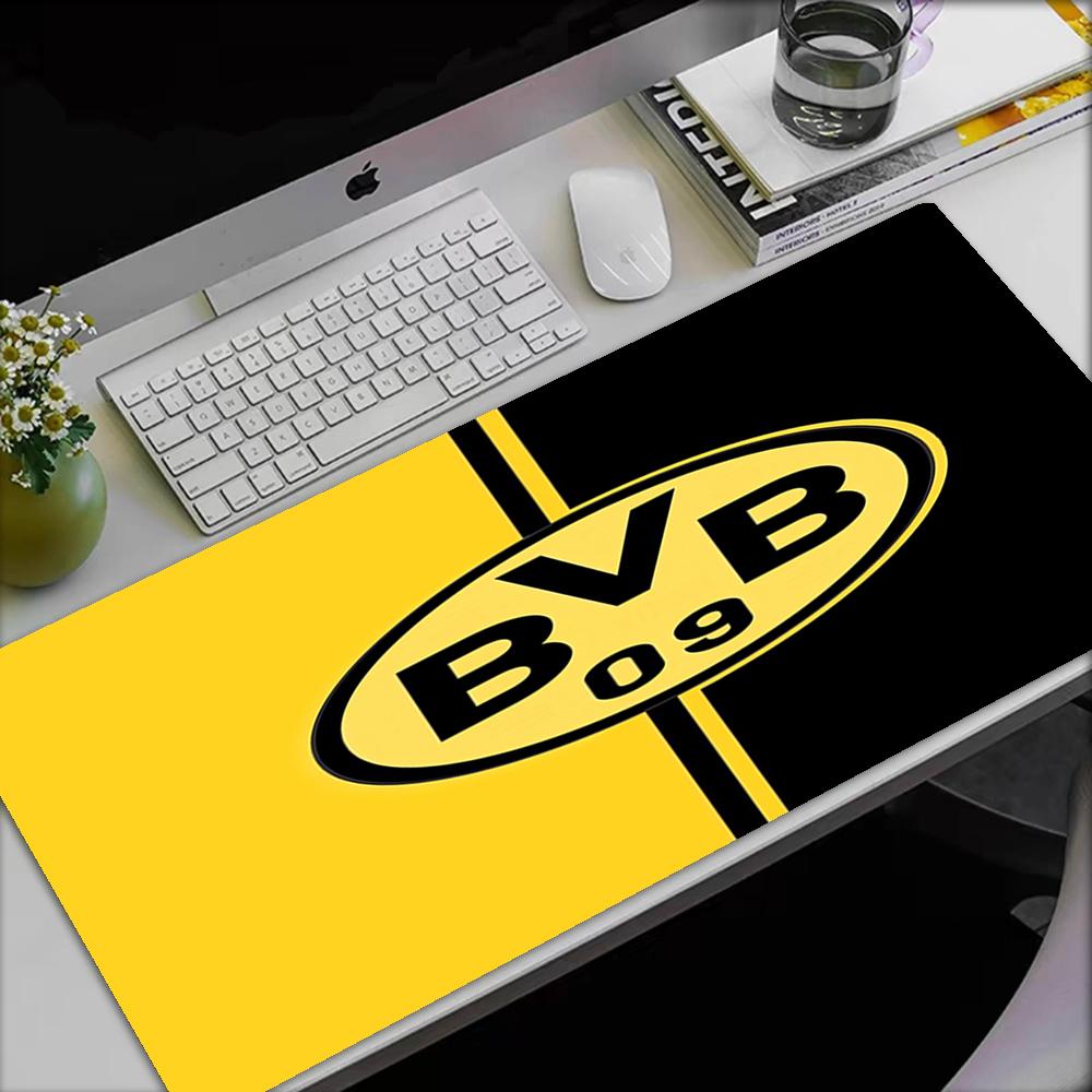 BVB Theme Mouse Pad, Non Slip Rubber Base, Multifunctional Office & Home Decor, Perfect for Workspace Personalization.