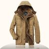 Winter Casual Thick Warm Military Jacket Men Snow Hooded Parka Coat