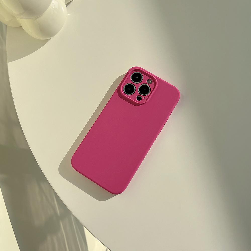 Liquid Silicone 14pro Max for Iphone14 Mobile Phone Case Apple 13 Solid Color 12/11 Premium 14plus