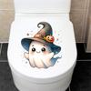 Spooky Halloween Haunted House Wall Decal Set Scary Ghost Window Stickers for Home Party Decoration Waterproof