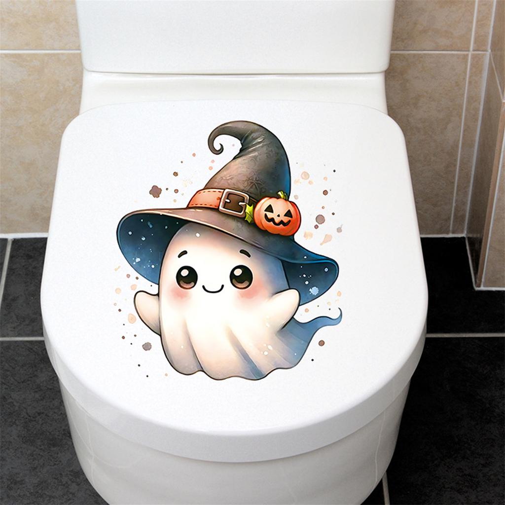 Spooky Halloween Haunted House Wall Decal Set Scary Ghost Window Stickers for Home Party Decoration Waterproof