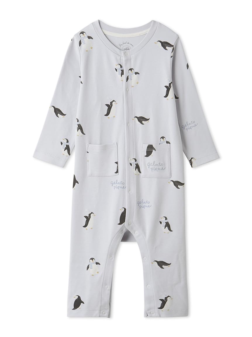 

BABY Penguin Print Rompers PBCO245461 BLU 70 [Gelato Pique] синий