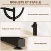 Tiltable Drafting Table, 0-85 Degrees, Height-Adjustable, Non-Slip Edge, Steel Frame, Black