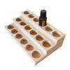 18 Slots Natural Wood Essential Oil Display Stands Holder Rack Storage Organizer Perfume Aromatherapy Nail Polish Storage Tray