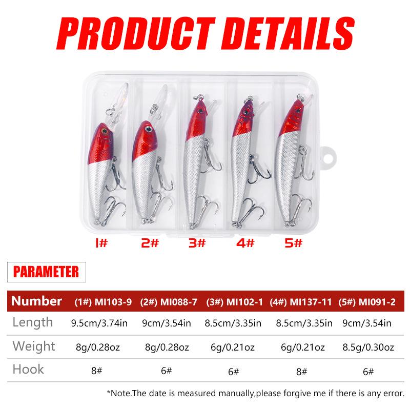 Hengjia Floating Minnow Lure Set - Long Cast & Micro Minnow Collection