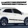 For Mitsubishi ECLIPSE CROSS Car Door Side Skirt Sticker PVC Racing Sport Stripes Vinyl Decal Auto Body Decoration Accessories