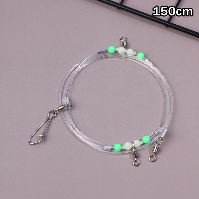 Angelzubehör Wirbel Nachtleuchtende Perlen Stifte Röhrchen Verbinder Angelwirbel 1 oder 2 Haken für Angelschnur und Gewicht