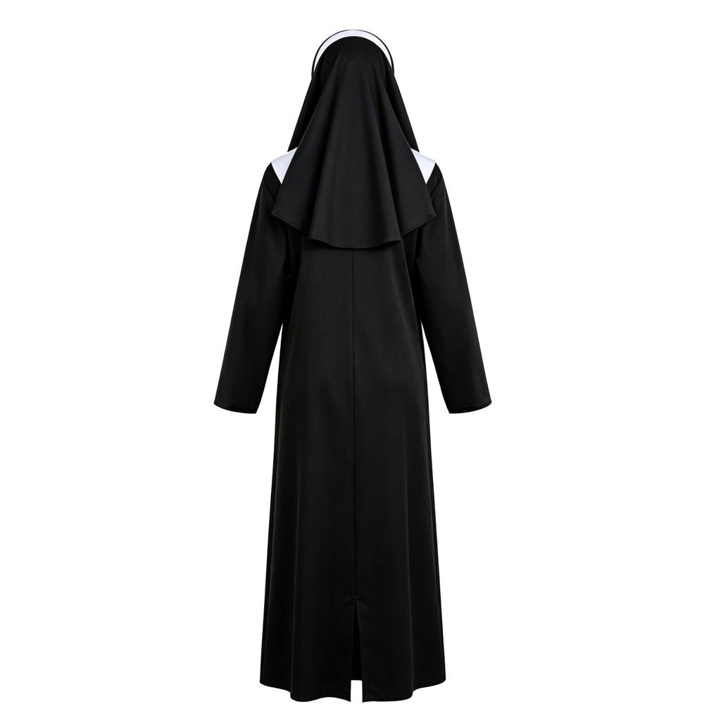 Costume di Halloween da Donna con Copricapo e Lunga Veste per Travestimenti da Adulto