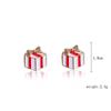 Lady Christmas Rhinestone Ear Studs Santa  Snowflake Deer X-mas Tree Earrings