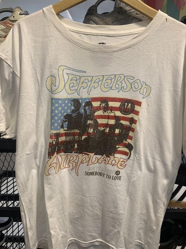 Vintage Jefferson Airplane Band White Short Sleeve Unisex Shirt S5XL KH15817 Unisex T-Shirt XXXXL