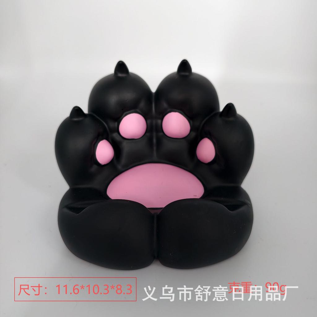 Cute 3D Printed Cat Paw Phone Holder For Desktop Anti Vibration Adjustable Lazy Stand For Mobile Devices