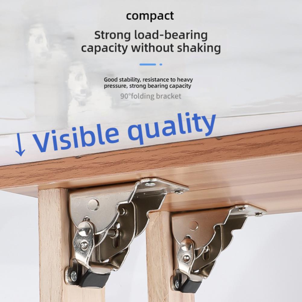 90 Grad Klapptischbeinhalterung, Mehrwinkel-Selbstverriegelungs-Scharnierbeschläge, Klappbares Verriegelungsscharnier für Tischstütze Werkbank