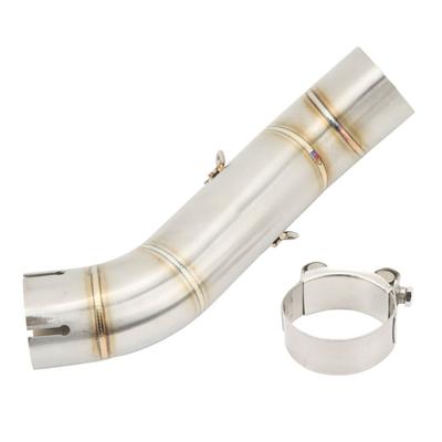 Motorcycle Exhaust Middle Pipe Stainless Steel Mid Link Connection Tube for CBR500R CBR400R CB500F CB500X CB400X CB400R