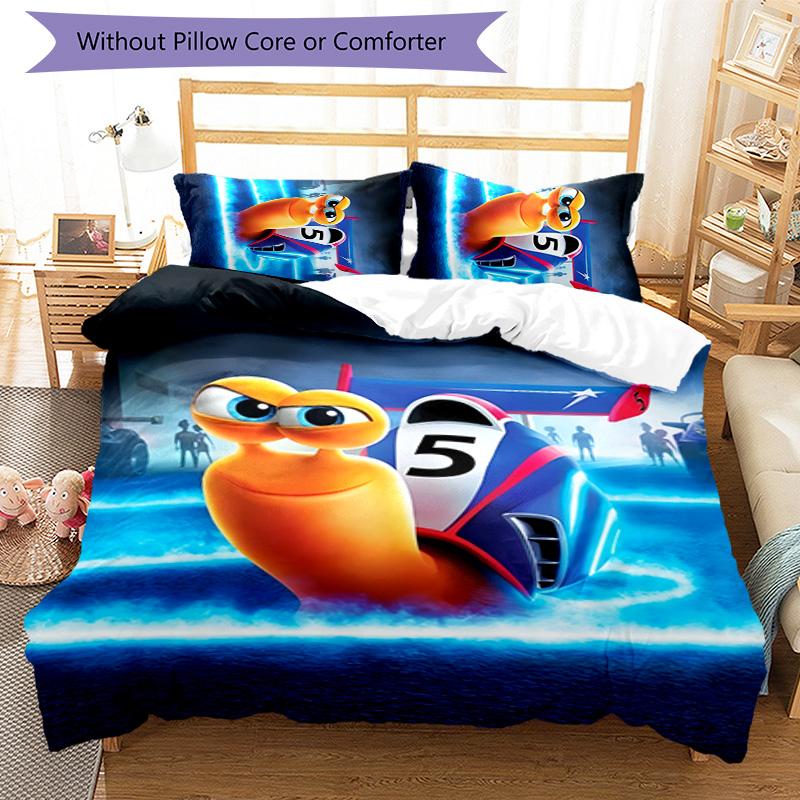 3pcs Turbo pattern bedding set duvet cover set includes duvet cover &pillowcases, perfect all season bedroom decoration & gift