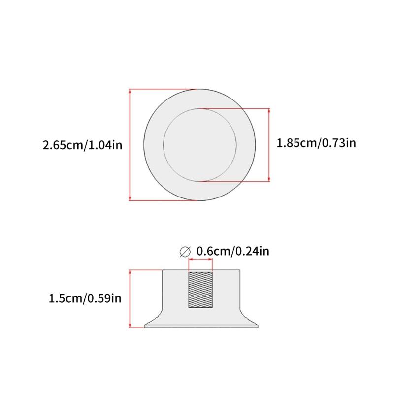 4pcs Electric Guitar Effect Knobs Volumes Tone Control Knobs Plastic Top Hat Speed Control Knobs Replacement Part