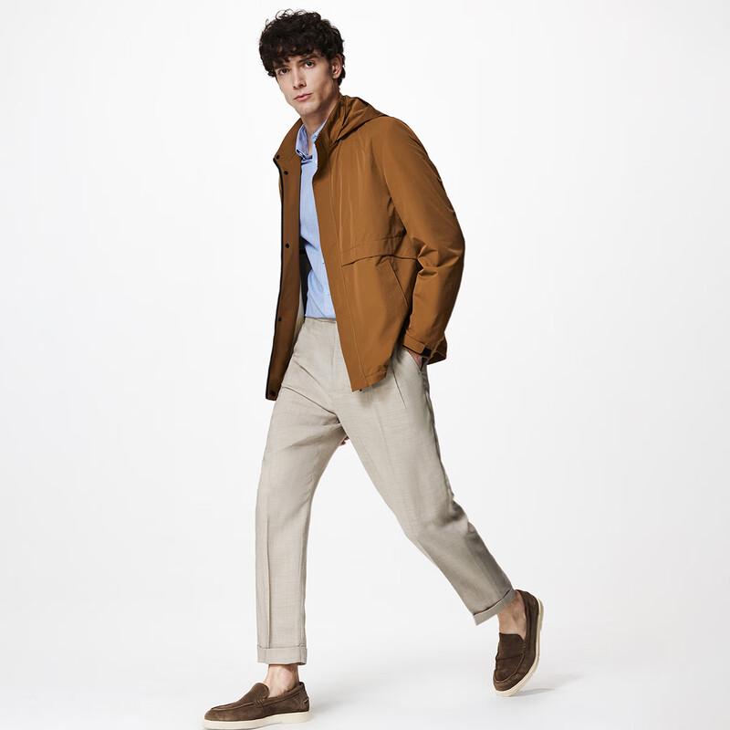 Zhuangji Men's Lightweight Hooded Cardigan Jacket
