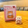 Small Flocked Nose Ga Animal Figurine - Cute Pet Ornament for Home or Office Desk Decor