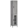 VidaXL Buffet haut Sonoma gris 34,5x34x180 cm Bois d'ingénierie 3199055