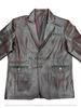 Lammleder Formell Stilvoll Mode Herren Blazer Burgunder Handgefertigt Echtes Leder