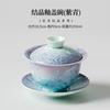 Teiera Smalto Fiammato Cristallo Forno Infusore da Tè Fatto a Mano Bollitore per la Preparazione del Tè Teaware con Filtro Gaiwan Tazze da Tè Serie Portante per Pentole