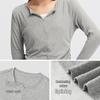 Semir Women's Slim Fit Faux Two-Piece Short Long Sleeve T-Shirt